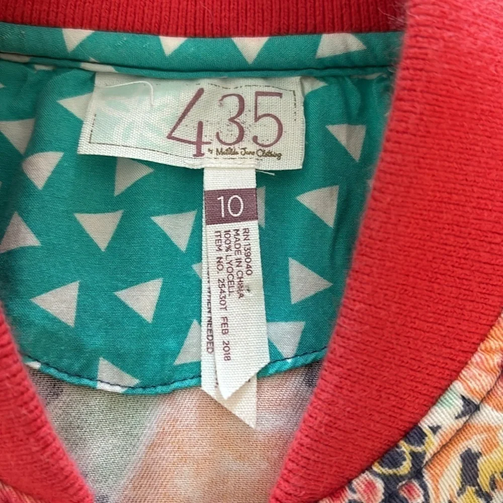 Matilda Jane Mixed Print Jacket. Girl’s Sz 10 | Cabin Night | Purple | Green EUC
